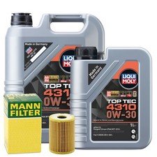 Motoröl 0W30 LIQUI MOLY Top Tec 4310 6L +MANN Ölfilter