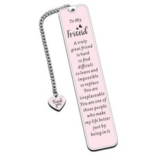 Friend Bookmark for Women Friendship Gifts Best Pink