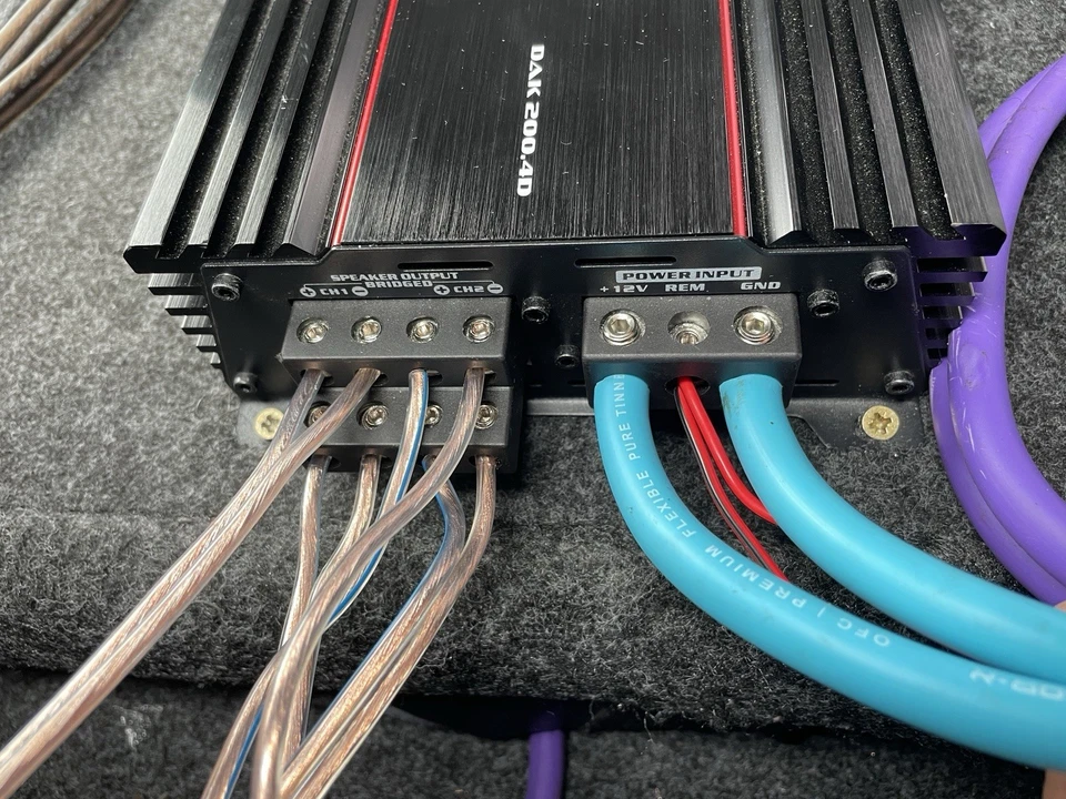 4 Ohm 4X220 RMS - DRAGSTER DAK 200.4 D Car Stereo Amplifier - High Quality - Image 3 of 4