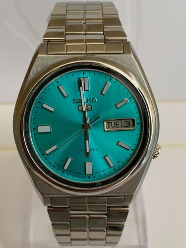 Vintage Seiko 5 Tiffany Sunburst Dial 7009 Automatic Original Movement Day-Date