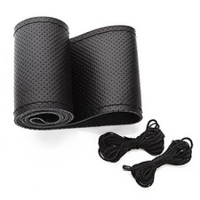 BELINOUS Universal Leather Truck Steering Wheel Cover Stitch On Wrap XXL4 B