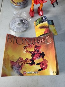 LEGO Bionicle Technic Tahu 8534 Cmp Canister W/ Manual/Disc/Poster  2001