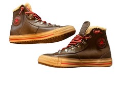 Converse Chuck Taylor All Star Leather Lined High Top Brown - Size 5