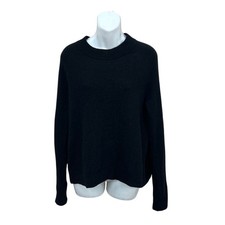 Athleta Black Wool Blend Sweater size M