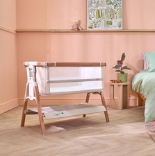 Tutti Bambini CoZee XL Bedside Crib & Cot - Scandinavian Walnut/Ecru RRP £350