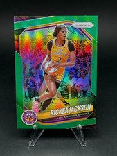 2025 Panini WNBA Prizm Rickea Jackson #118 Green Prizm - Los Angeles Sparks