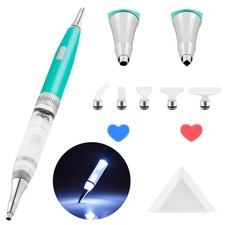 Original Diamond Art Painting Pen Lighted Drill Pen 2.0 Metal Sticky Pen Tips...