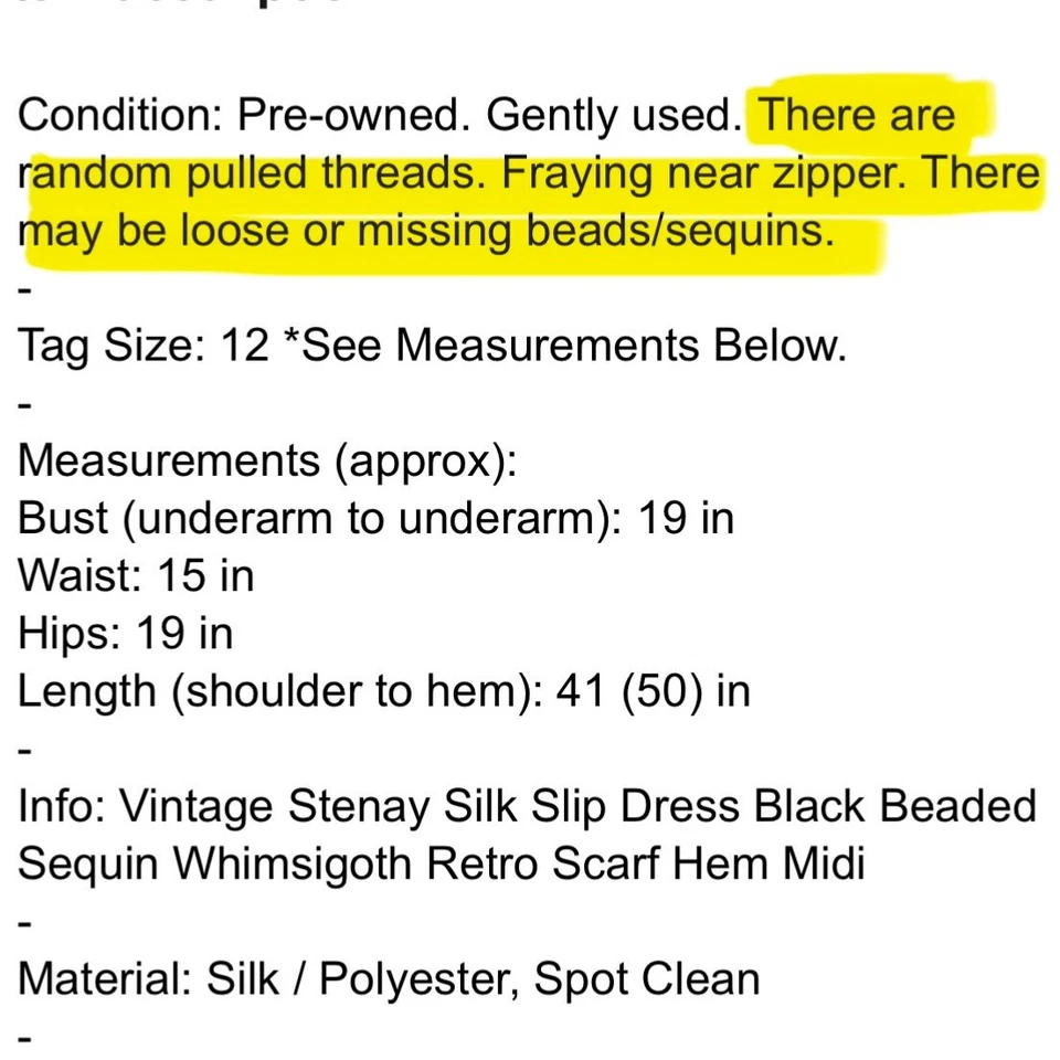 Vintage Stenay Silk Slip Dress Black Beaded Sequin Whimsigoth  Scarf Hem Midi - Image 3 of 4