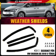 4-Tlg Windabweiser Regenabweiser Regenschutz Passend Für VW Sharan Ab 10 5-Türer