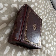 Sarreid Ltd. Vintage Book Shape Wood Matchbox...