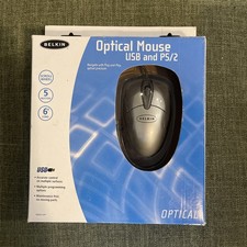 Belkin 5-Button Optical Mouse w/Scroll Wheel - USB/PS2 New in Box    