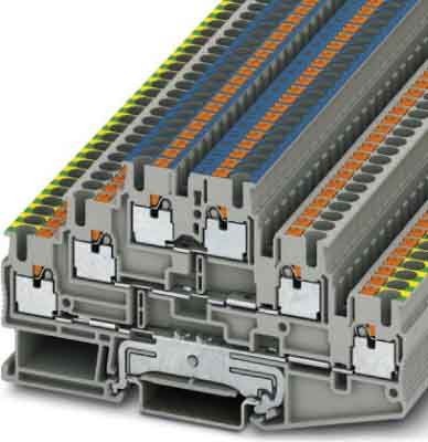 Phoenix Contact PT 2,5-PE/L/N Schutzleiter-Reihenklemme 0,14-4mm² grau