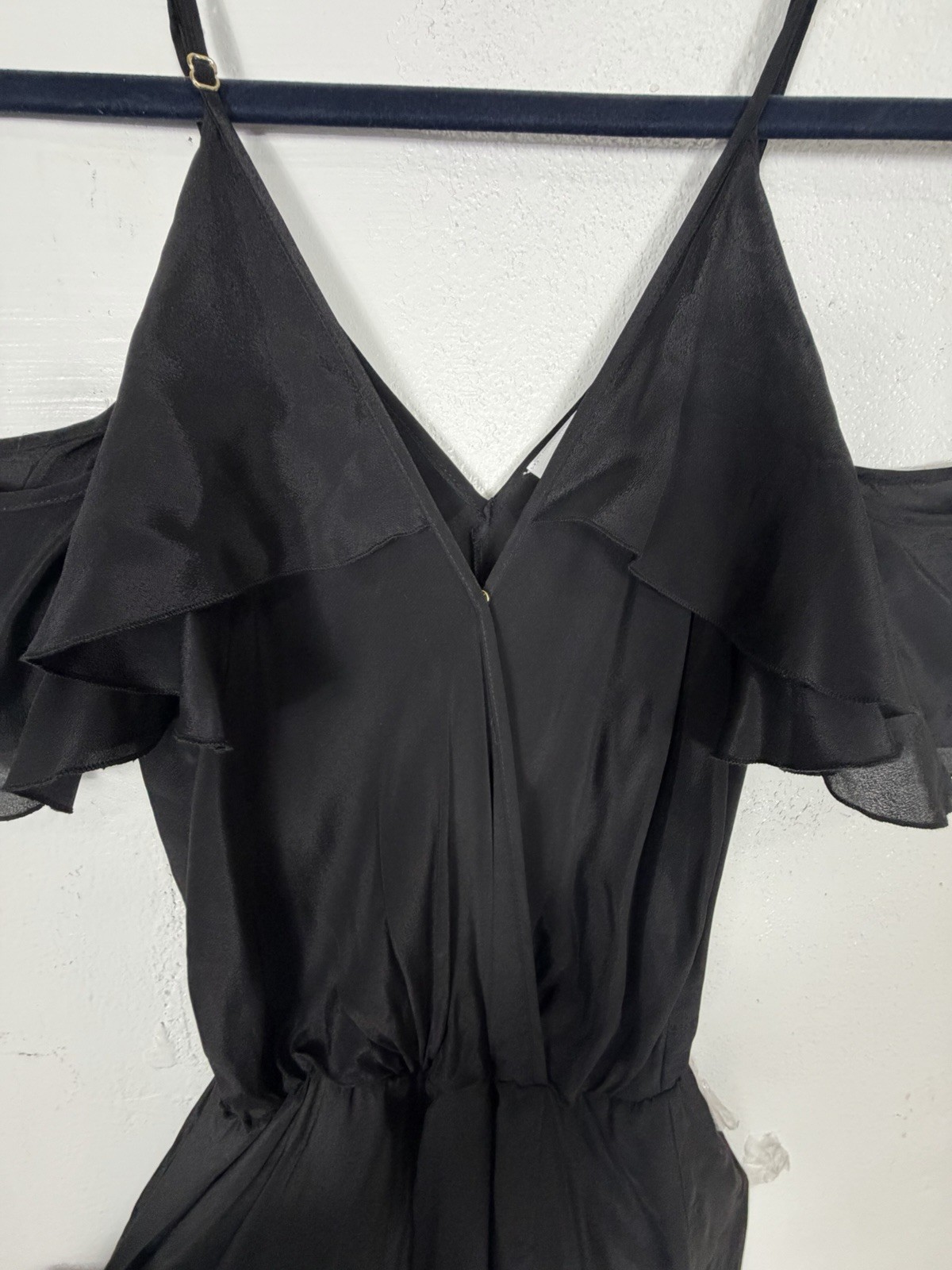 Karina Grimaldi Spaghetti Strap Cold Shoulder Bla… - image 3