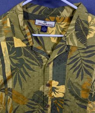 Vintage Tommy Bahama Hawaiian Camp Shirt 100 Silk XL Resortwear Dadcore Beach