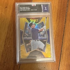 2022 Panini Select Trevor Story #186 Premier Level Gold /10 TGA 9