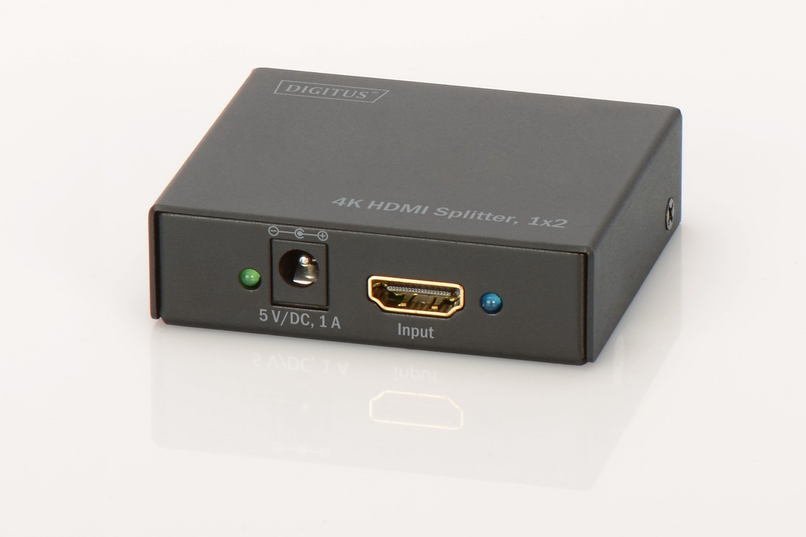 Digitus Nero Ds-46304 2 Porte Distributore, Splitter Hdmi Predisposto Alla Riproduzione 3D, Contenitore In Metallo 4096 X 2160 Pixel - Immagine 3