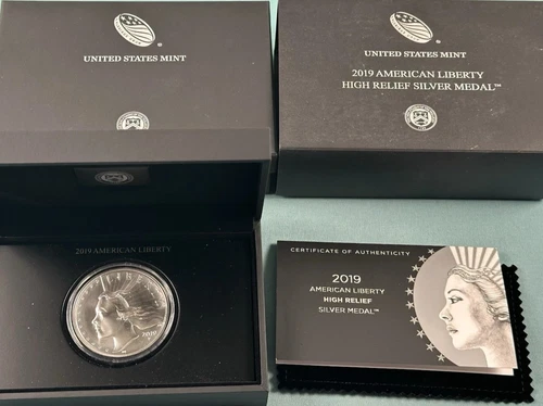 2019 American Liberty High Relief 2.5 oz Silver Medal