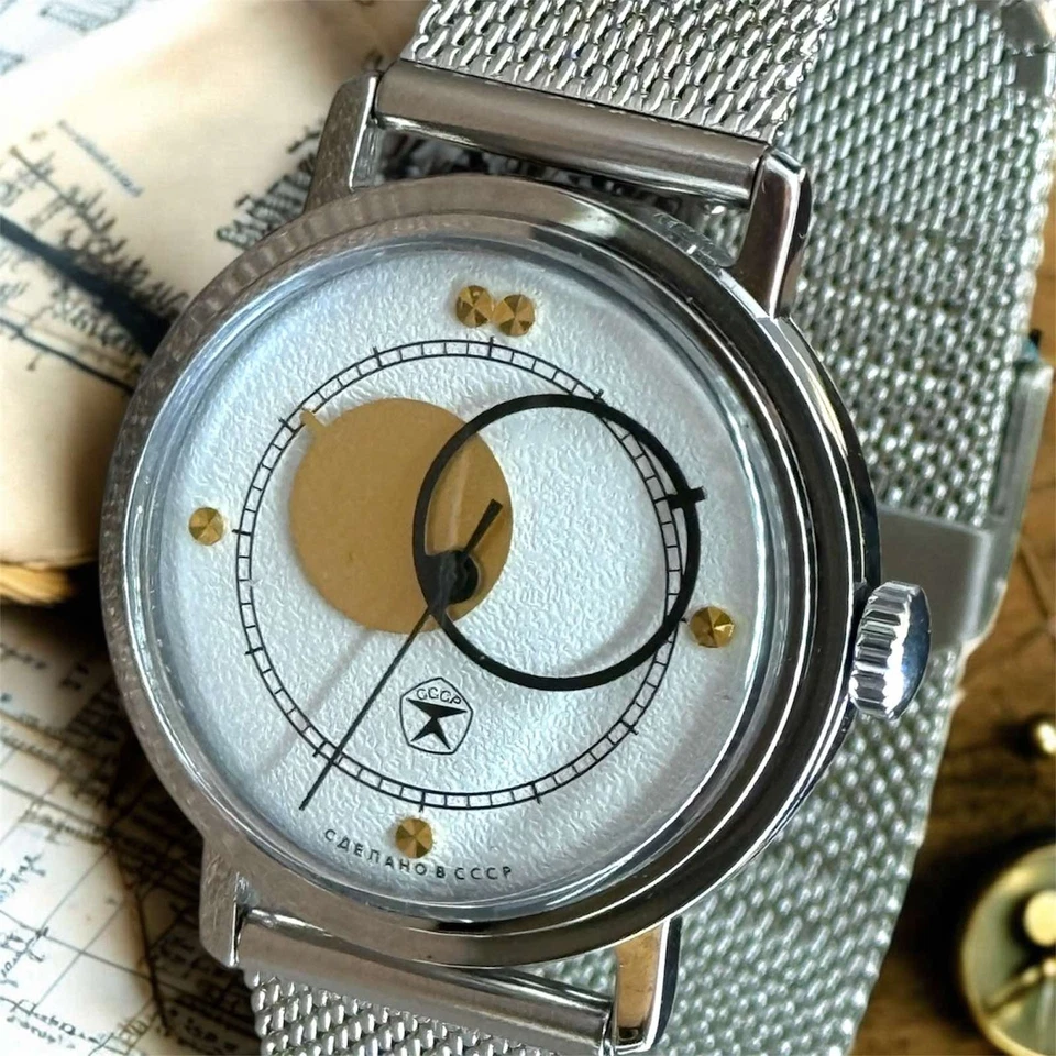 Vintag Raketa Kopernik Sun & Moon Watch Soviet USSR Rare Mechanical 2609HA Men’s - Image 3 of 4