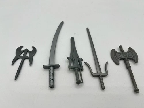 Vintage 90s Action Figures Swords/Weapons He-Man MOTU And Thundercats Lot