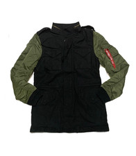 Alpha Industries Fushion Field Coat Men's Size Small Jacket Black sage