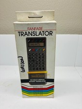Vintage Retro Fanfare Translator English French German Spanish Italian