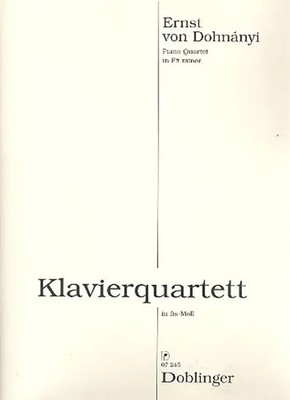 Klavierquartett fis-moll | Ernst von Dohnanyi | Partitur + Stimmen
