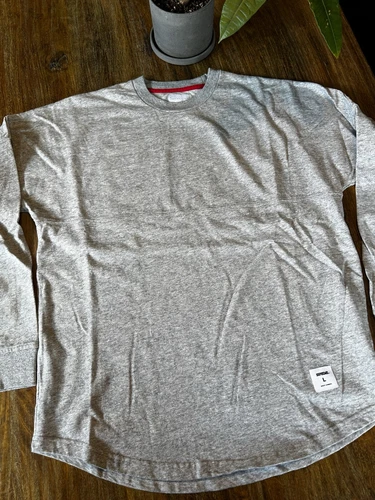 Haut chemise gris arène Supreme L/S grande taille