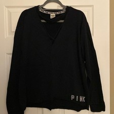 Victoria Secret Pink Black Pullover