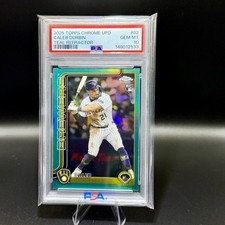 2025 Topps Chrome Update - Caleb Durbin #USC82 Teal Refractor /299 (RC) PSA 10