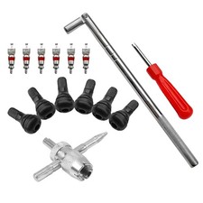 15PCS Car Tire Valve Stem Tool Remover Installation Set, Vehicle Valve Puller...