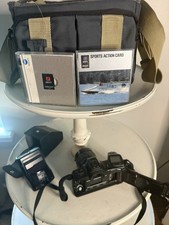 Minolta Maxxum 7000i 35mm Film Camera Kit 35-80mm Lens Flash Tenba Bag Untested