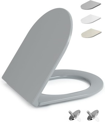 HySail Hochwertiger Toilettendeckel mit Absenkautomatik, Schnellverschluss und