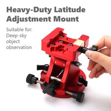 Equatorial Mount Base with Latitude Adjustment-High Load Capacity Dovetail Slot