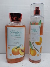 Bath and Body Works Pretty As A Peach Fragrance Mist  Body Wash 95 Full 