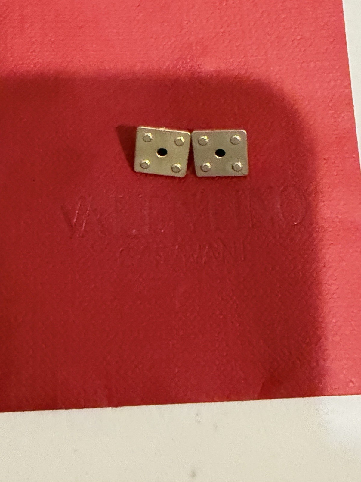 Two Authentic Valentino Rockstud Replacement Studs Gold Bag Shoe Sneaker thumbnail 2