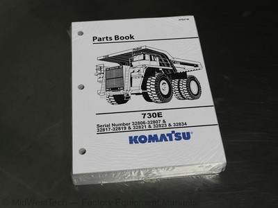 Komatsu 730E Mining Truck Parts Manual Exploded View Catalog Diagram Book