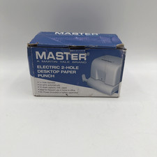 Master Electric Two hole Punch 12 Sheet Capacity 1/4" Model EP210