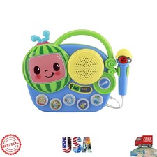 Cocomelon Singalong Boombox with Microphone  Lights   Toddler Musical Fun