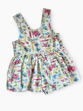Vintage 90s OshKosh B'gosh Tropical Floral Seersucker Romper 2T