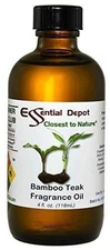 Bamboo Teak Fragrance Oil - 4 oz - Supplied in 4 oz. Amber Glass Bottle with Bla