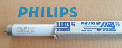 PHILIPS TLD 36W/33 FLUORESCENT BULB Cool White 4000K 1200mm T8 Basement Garage NEW