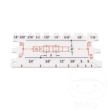 UK CHAIN SIZE GAUGE 1pc For Aprilia Tuono 1000 V4 2006-2014