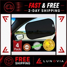 Kinder Fluff Car Window Shades 4 Pack UV Protection for Baby