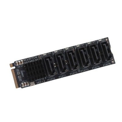 M.2 To SATA3.0 Adapter Card 6Gbps High Speed ASM1166 M.2 PCIE To Expansion