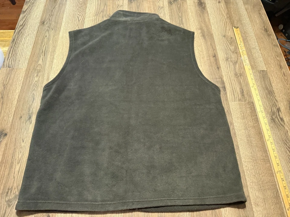 Columbia vest, Men's Size 2XT, Brown, Full Zip, Fleece, Zip Pockets - Image 2 of 4