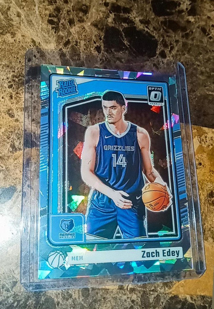 2024-25 Donruss Optic Zach Edey #288 Mojo Ice Prizm /25 Grizzlies Ebay 1/1 🔥