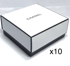 Lot of 10 Authentic CHANEL Square Empty Gift Box Container 8.5"x8.5"x3.75" New