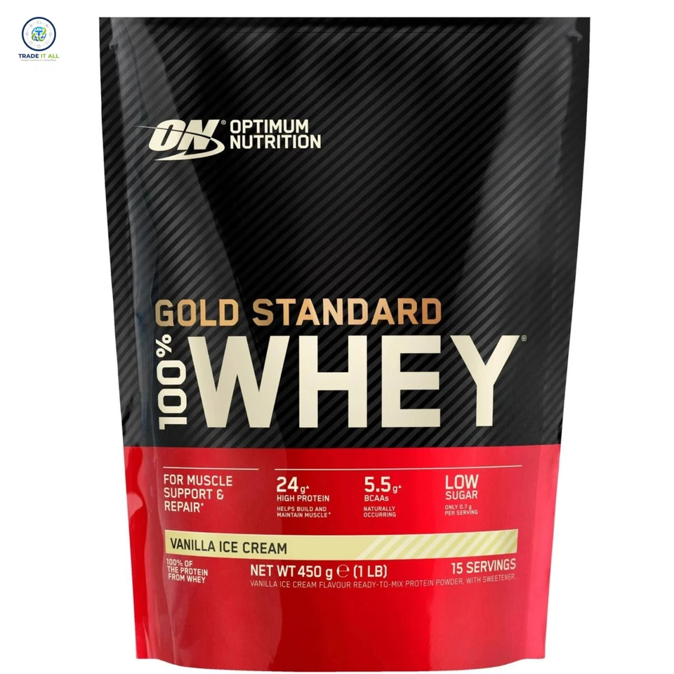 Optimum Nutrition Gold Standard 100% Whey Protein 450g - Vanilla ice Cream