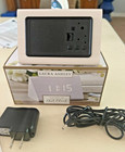 Laura Ashley Portable LED Desk Faux Distressed Wood Digital Clock Power/Battery  — photo 3