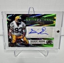 2024 GILBERT BROWN Topps Resurgence Radial Marks Refractor Auto #/15 GB Packers